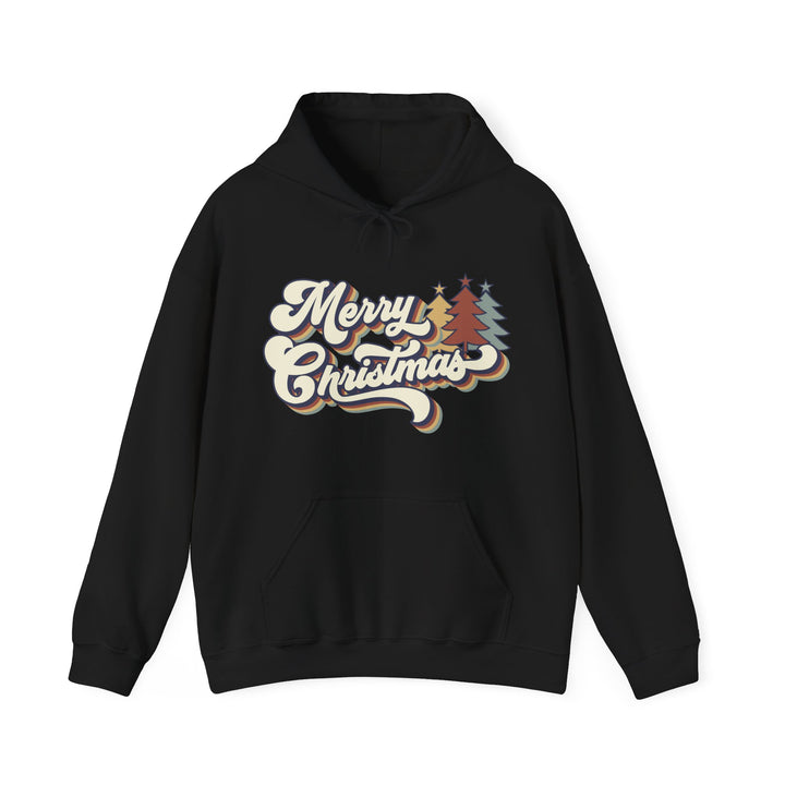 Retro Merry Christmas - Unisex Heavy Blend™ Hooded Sweatshirt
