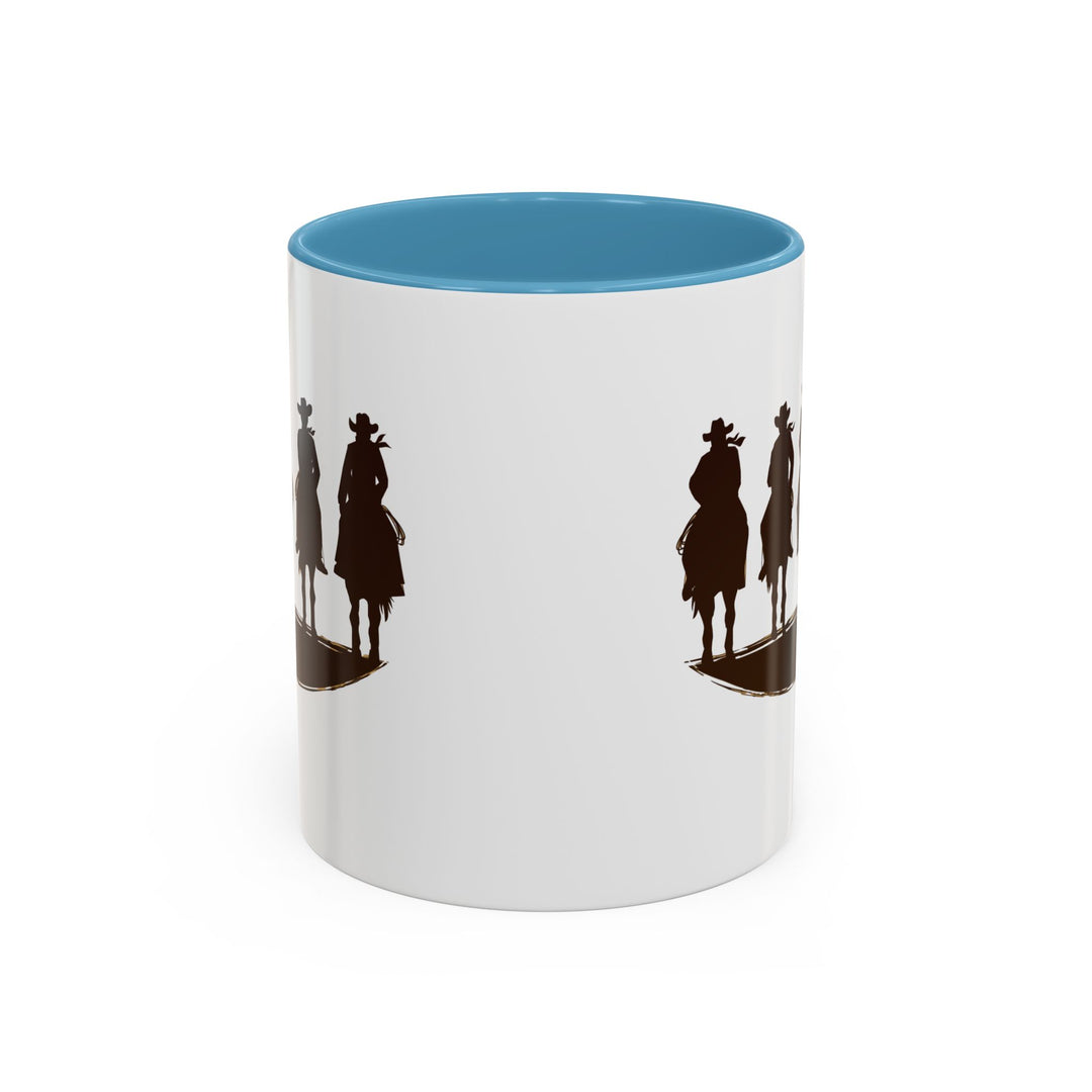 Cowboy Silhouette - Accent Coffee Mug (11, 15oz)