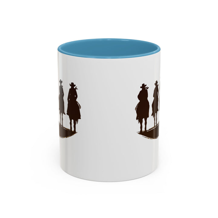 Cowboy Silhouette - Accent Coffee Mug (11, 15oz)