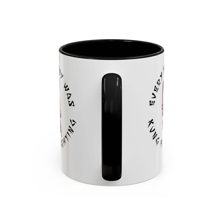 Kung Fu Fighting - Accent Coffee Mug (11, 15oz)