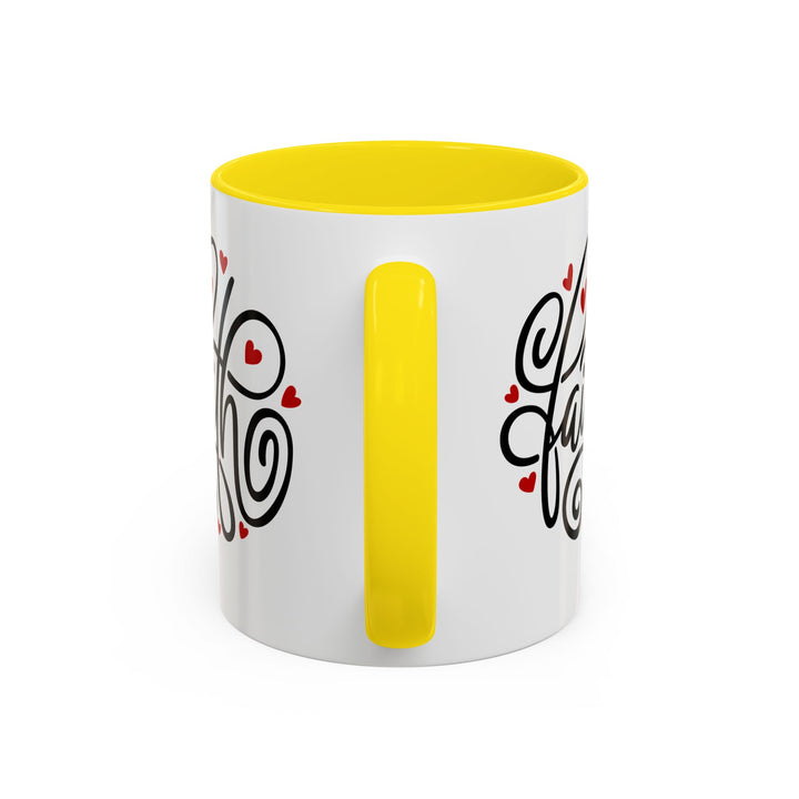 Faith Hearts - Accent Coffee Mug (11, 15oz)