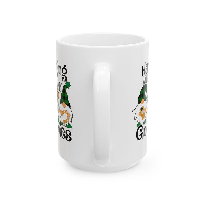 St. Patricks Day Gnomes - Ceramic Mug, (11oz, 15oz)