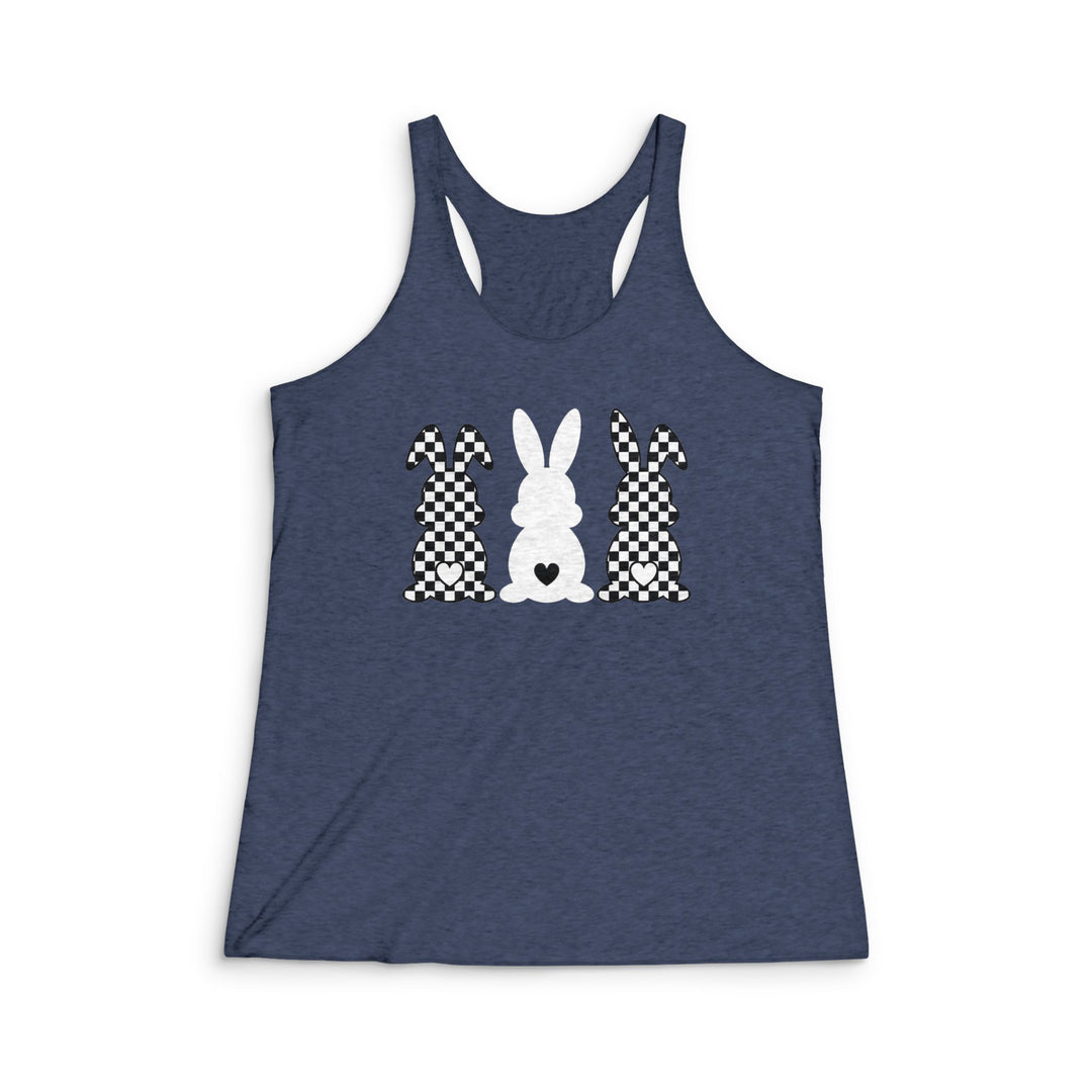 Heart Bunny - Women's Tri-Blend Racerback Tank
