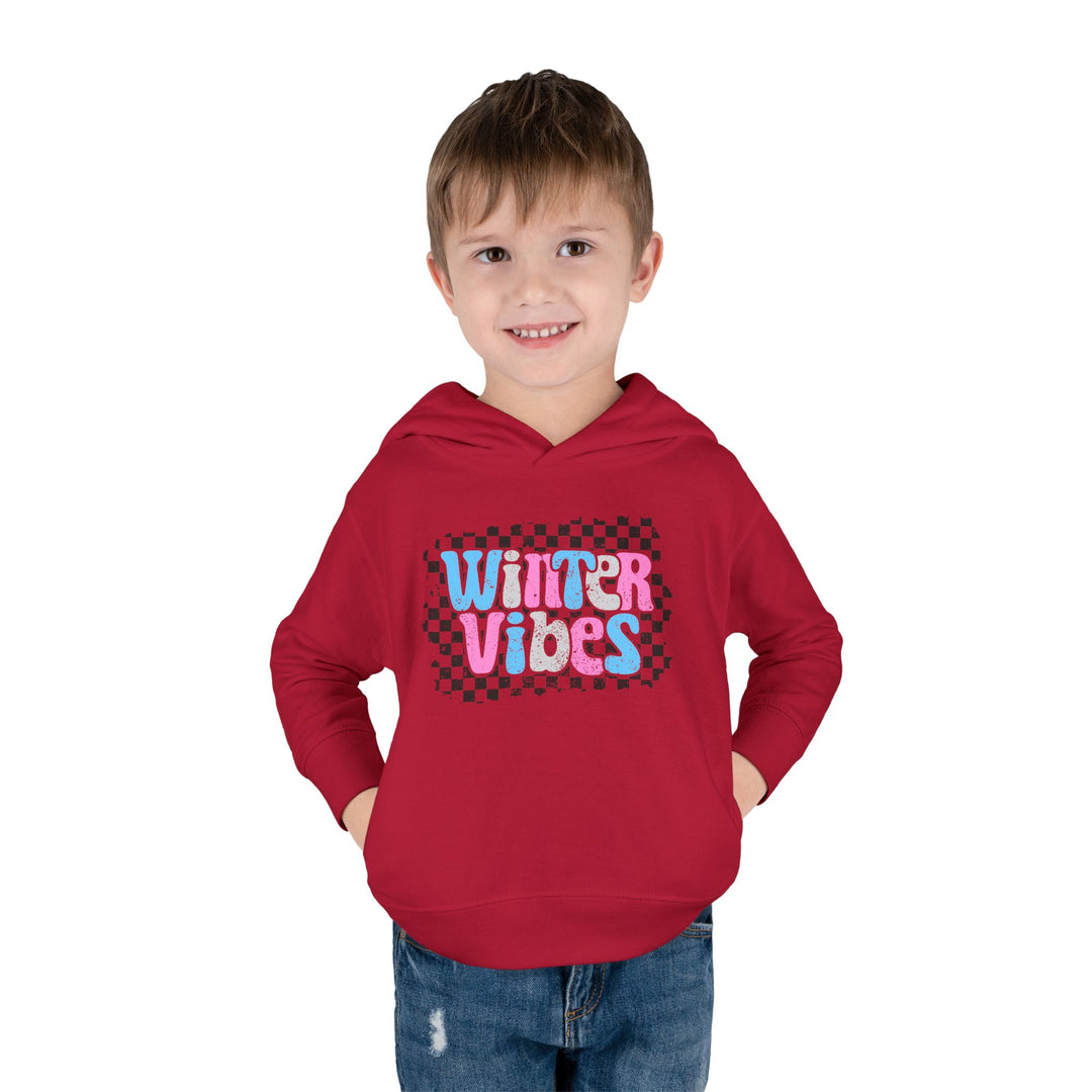 Winter Vibes - Toddler Pullover Fleece Hoodie