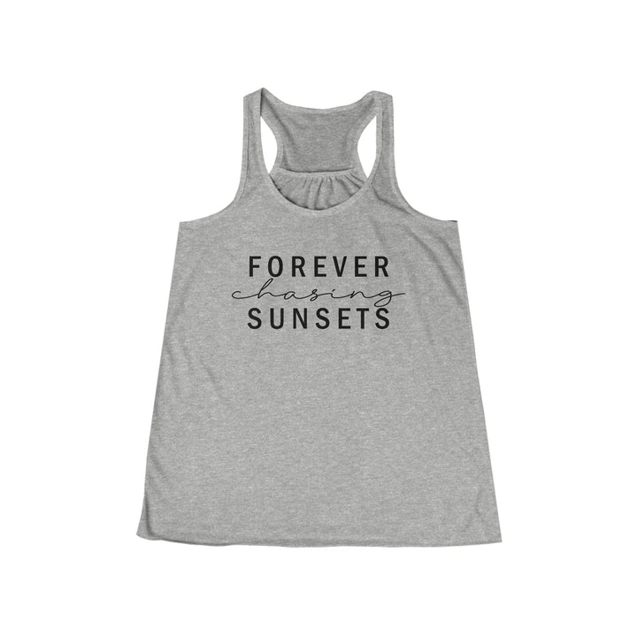 Forever Chasing Sunsets - Women's Flowy Racerback Tank