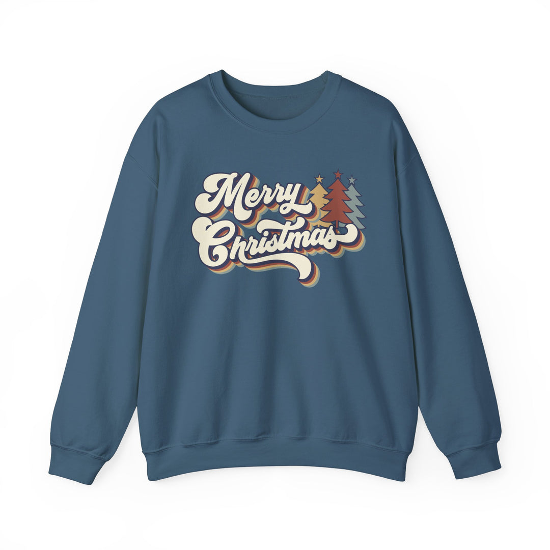 Retro Merry Christmas - Unisex Heavy Blend™ Crewneck Sweatshirt