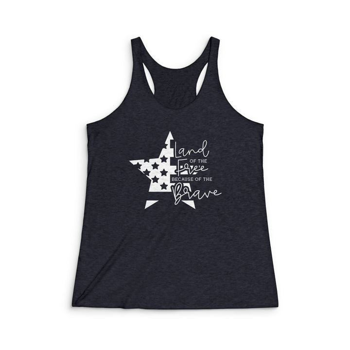 Land Of The Free - Women's Tri-Blend Racerback Tank