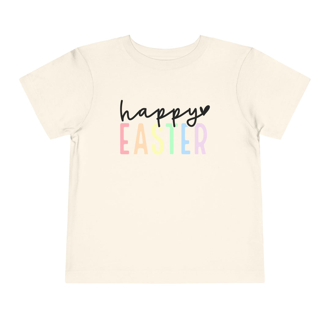 Pastel Happy Easter - Toddler Short Sleeve Tee