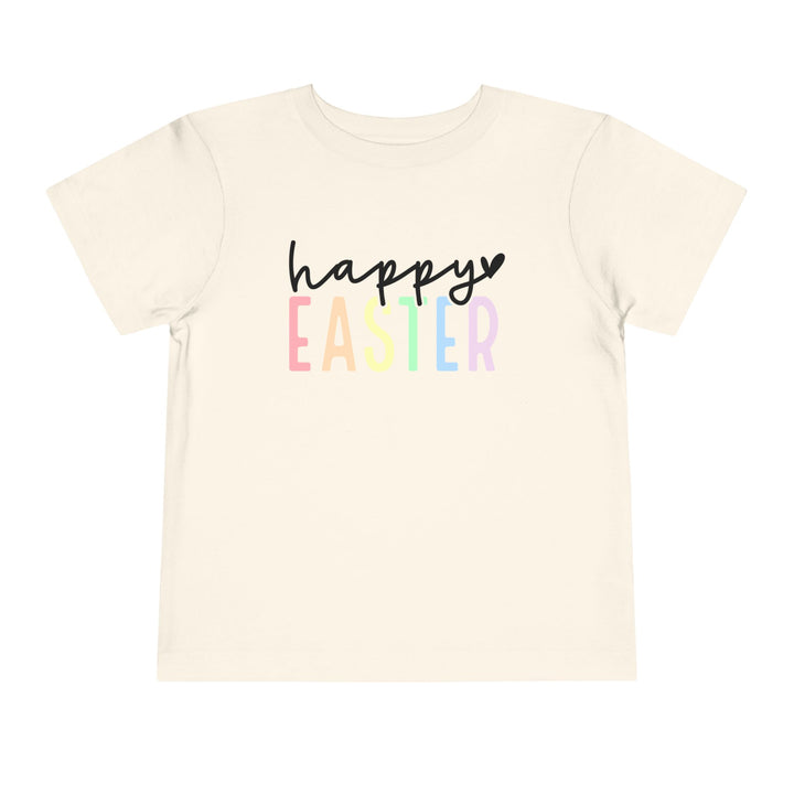 Pastel Happy Easter - Toddler Short Sleeve Tee