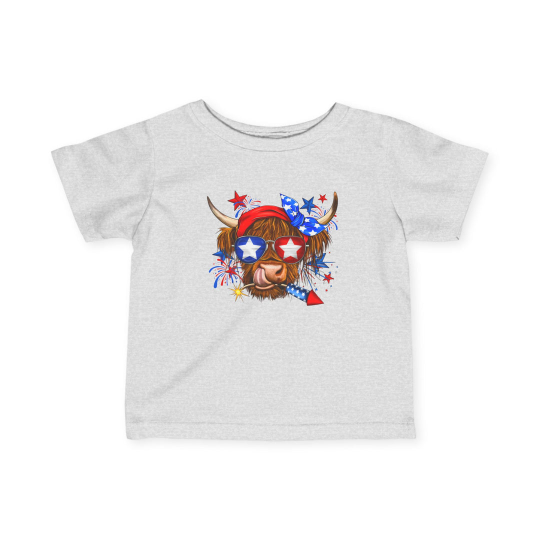 4th Of July Cow - Infant Fine Jersey Tee