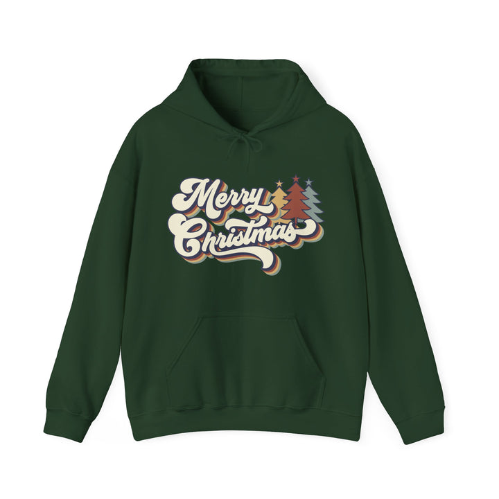 Retro Merry Christmas - Unisex Heavy Blend™ Hooded Sweatshirt