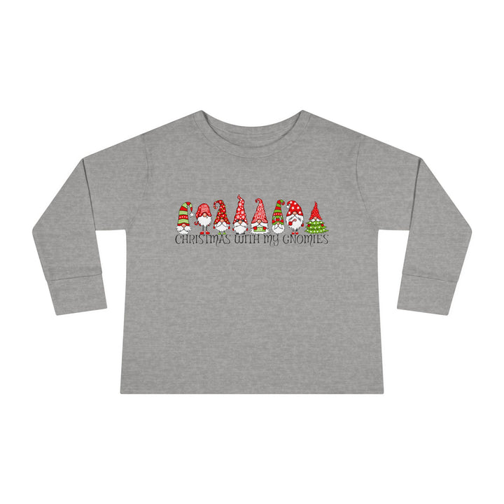 Christmas With My Gnomies - Toddler Long Sleeve Tee