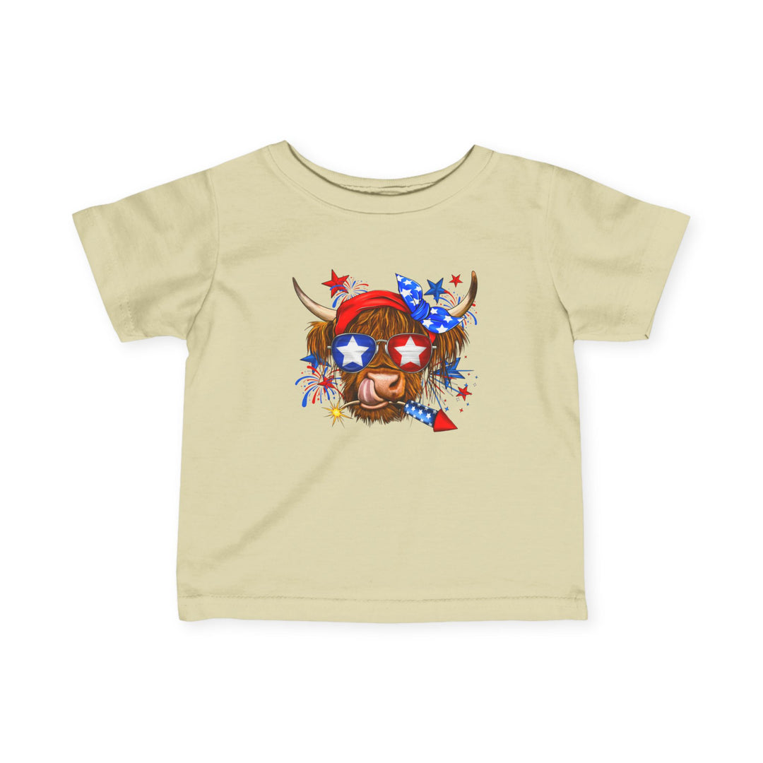 4th Of July Cow - Infant Fine Jersey Tee