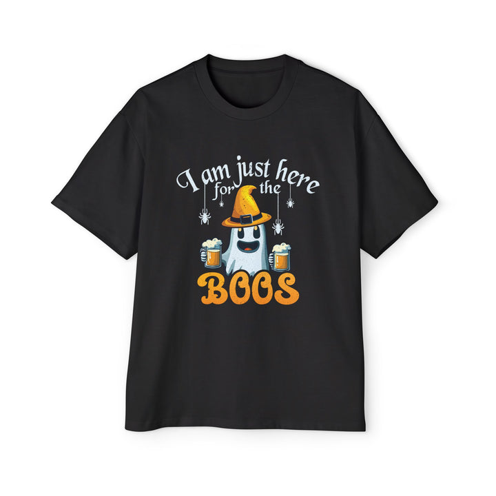Here For The Boos - Men's Heavy Oversized Tee