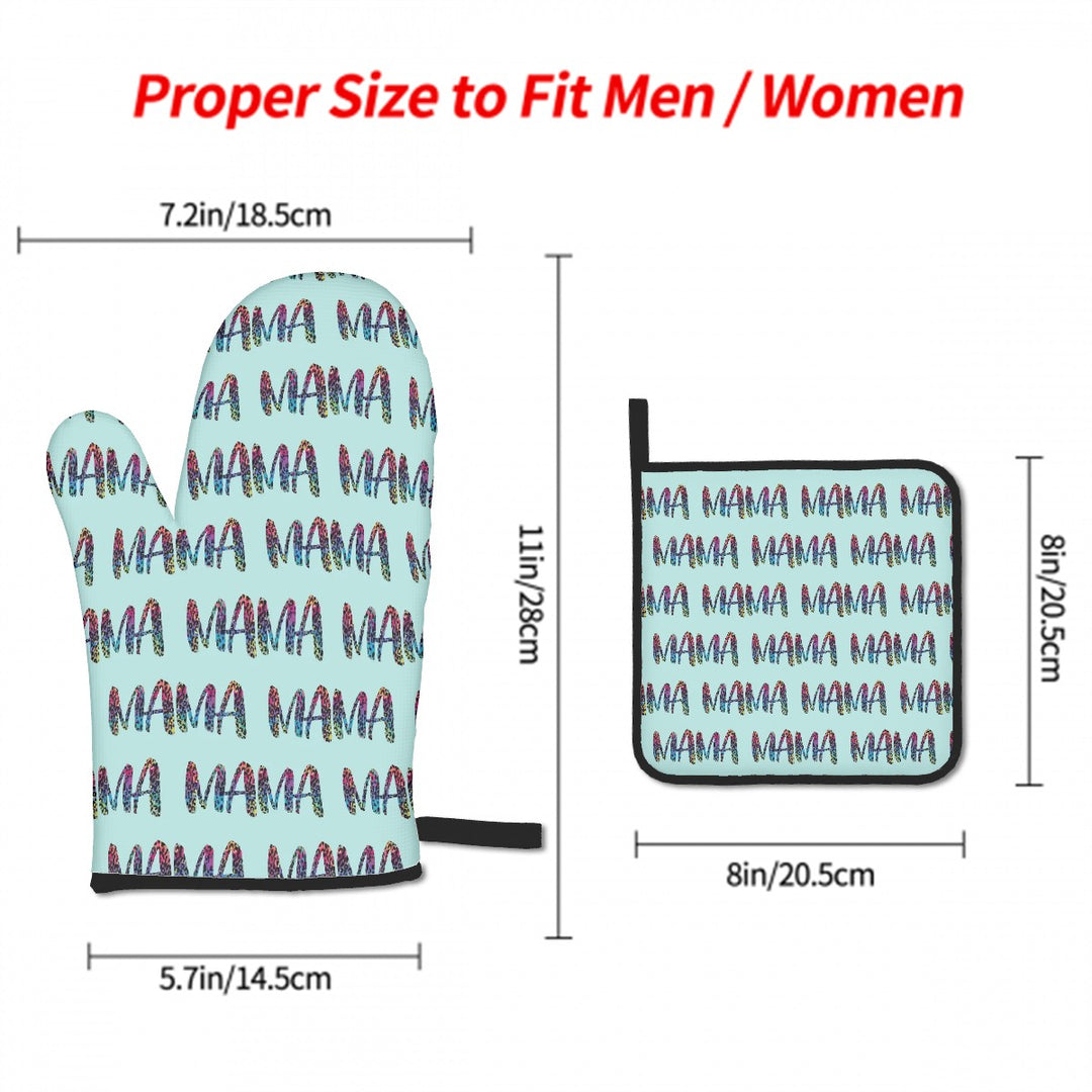Mama - Oven Mitts and Pot Holders Sets (3pcs)