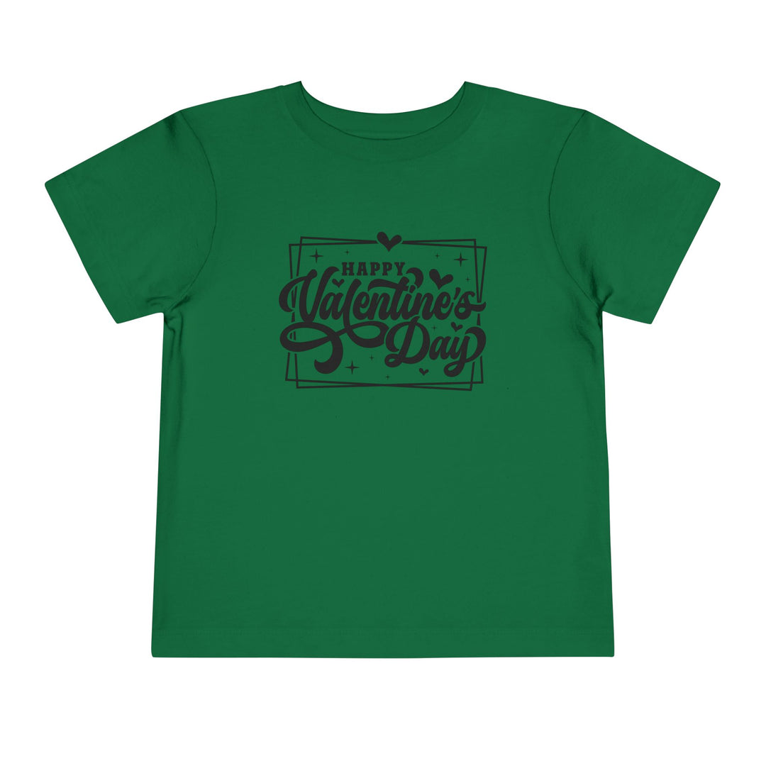 Happy Valentine's Day W/Hearts - Toddler Short Sleeve Tee