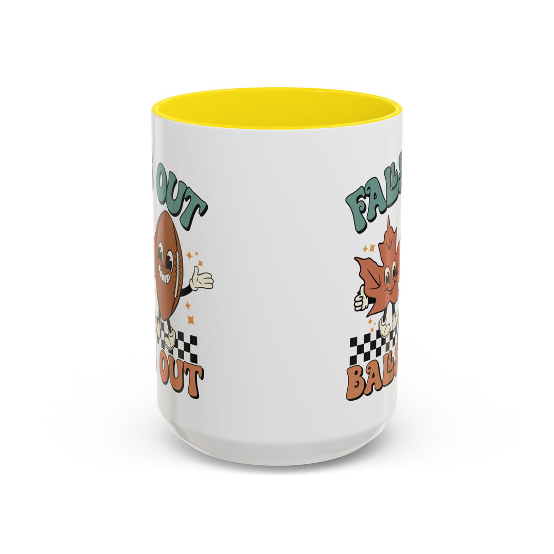 Falls Out Balls Out - Accent Coffee Mug (11, 15oz)