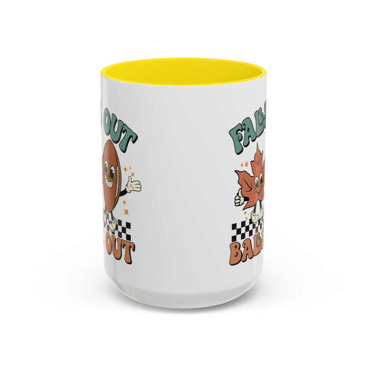 Falls Out Balls Out - Accent Coffee Mug (11, 15oz)