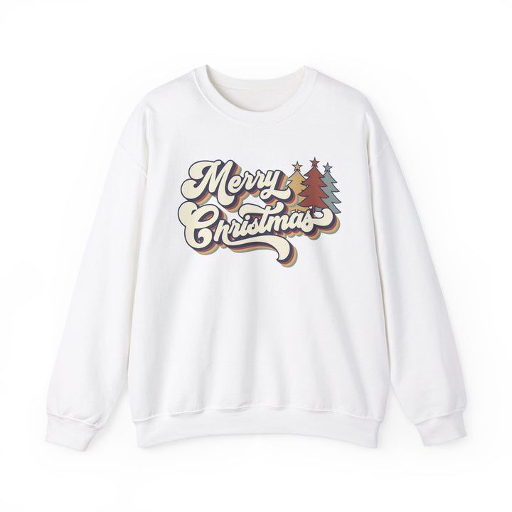 Retro Merry Christmas - Unisex Heavy Blend™ Crewneck Sweatshirt