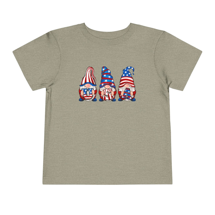 4th Of July Gnomes - Toddler Short Sleeve Tee