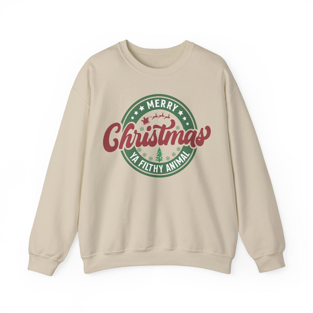 Merry Christmas Ya Filthy Animal - Unisex Heavy Blend™ Crewneck Sweatshirt
