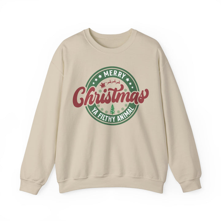 Merry Christmas Ya Filthy Animal - Unisex Heavy Blend™ Crewneck Sweatshirt