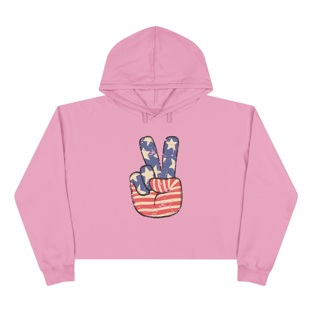 Peace - Crop Hoodie