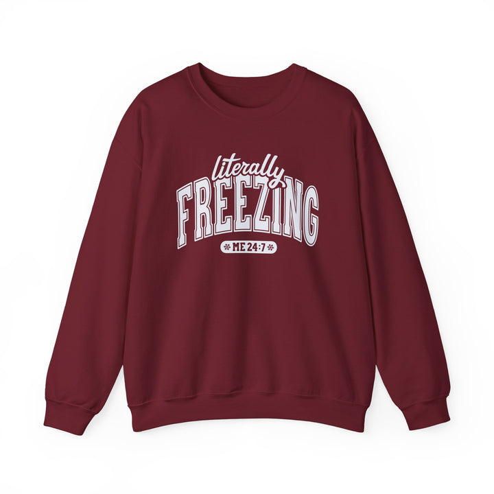Literally Freezing - Unisex Heavy Blend™ Crewneck Sweatshirt