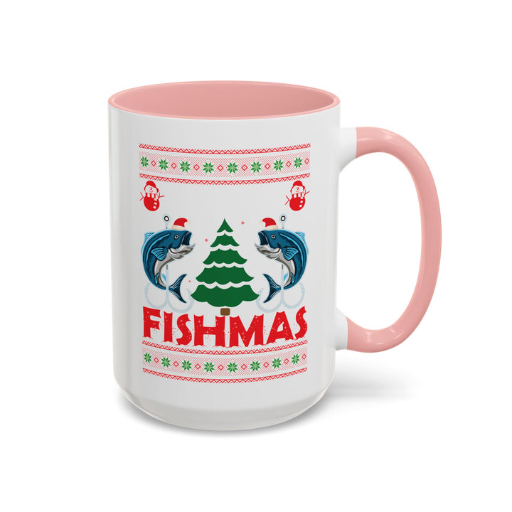 Merry Fishmas - Accent Coffee Mug (11, 15oz)