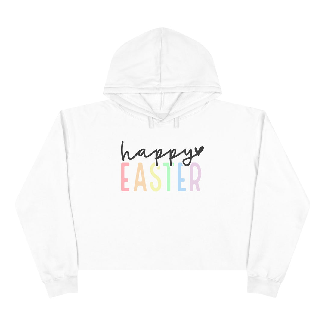 Pastel Happy Easter - Crop Hoodie