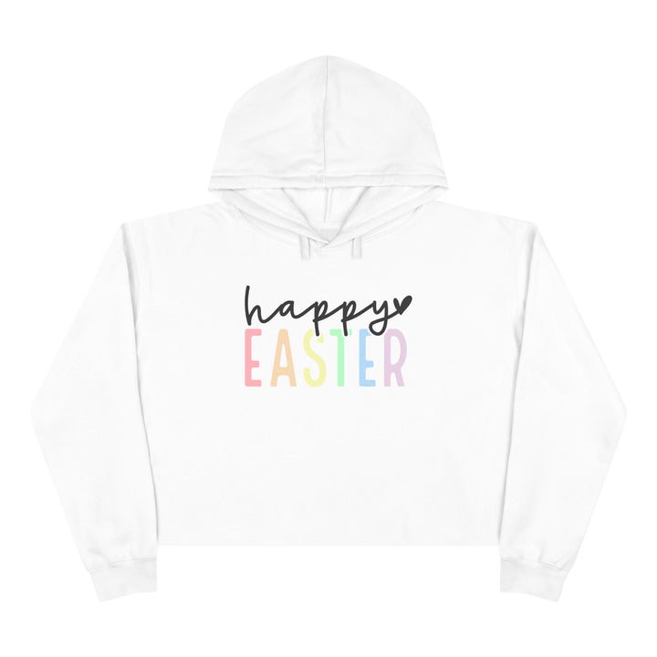 Pastel Happy Easter - Crop Hoodie