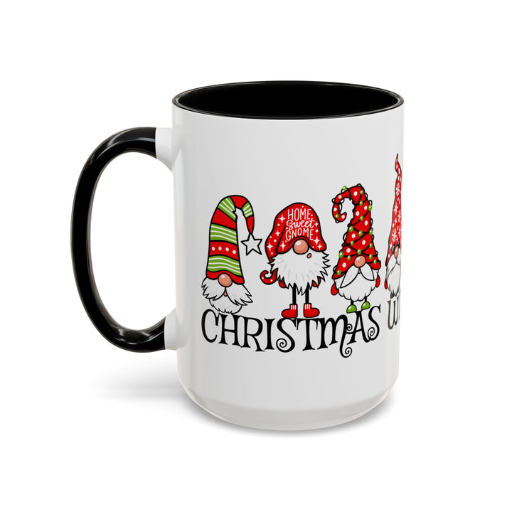 Christmas With My Gnomies - Accent Coffee Mug (11, 15oz)