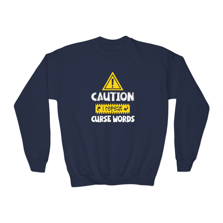 Caution - Youth Crewneck Sweatshirt