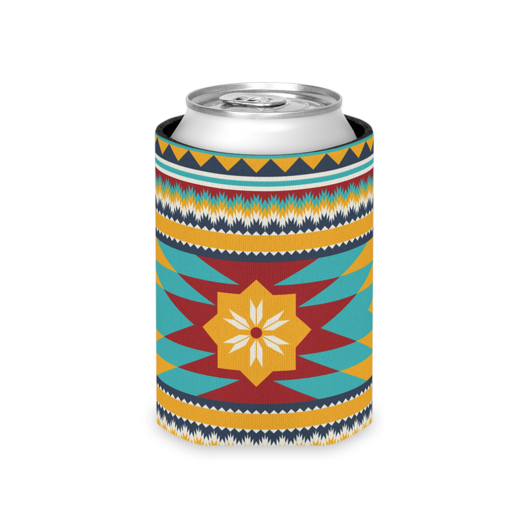 Gold Aztec Print - Can Cooler