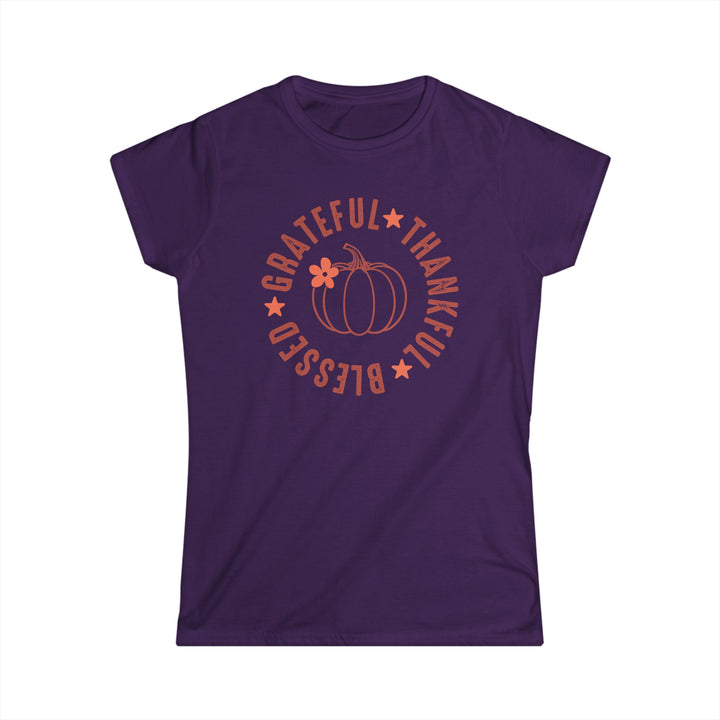 Grateful Thankful Blessed - Women's Softstyle Tee