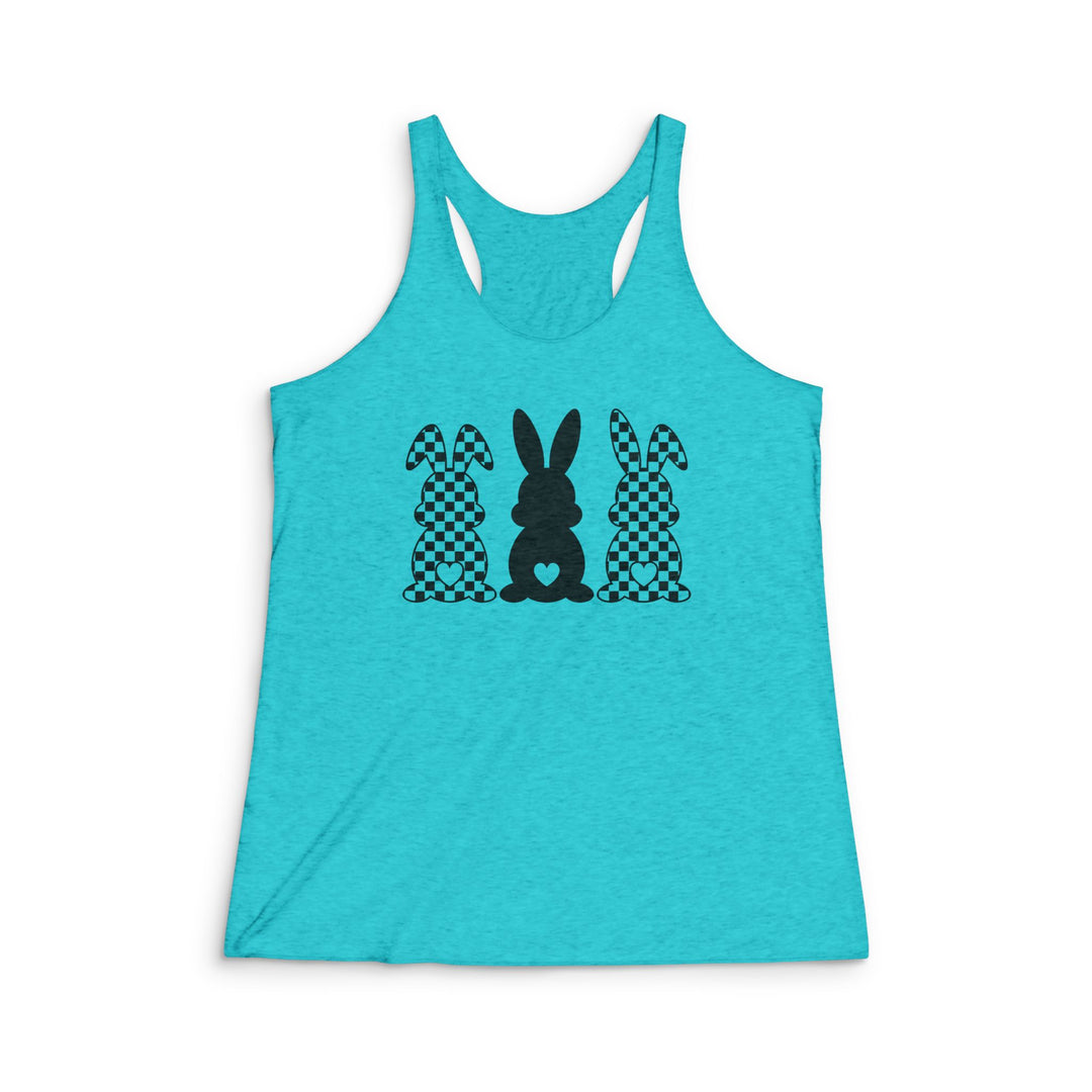 Heart Bunny - Women's Tri-Blend Racerback Tank