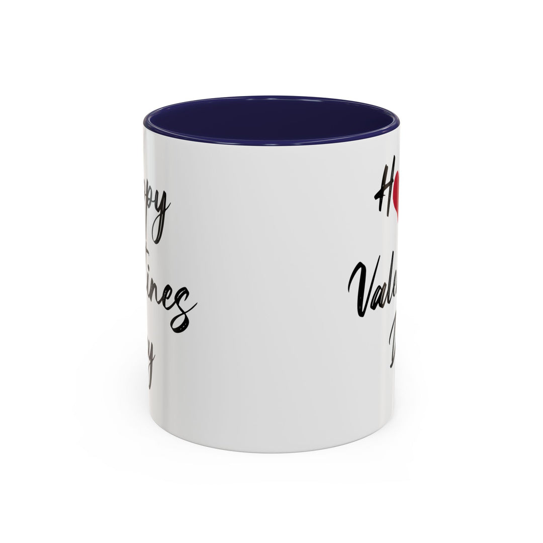 Happy Valentines Day - Accent Coffee Mug (11, 15oz)
