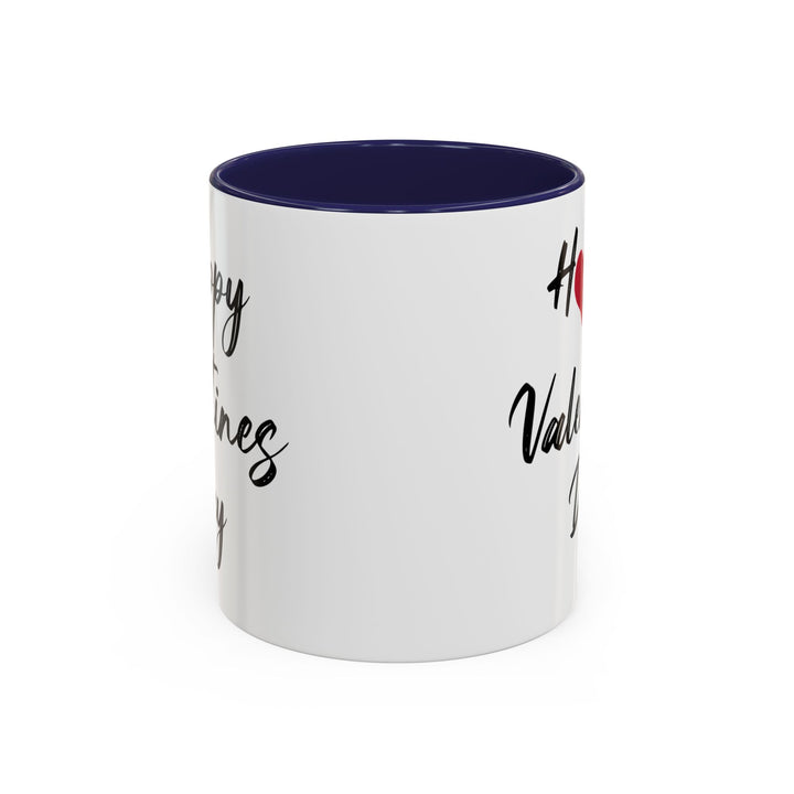 Happy Valentines Day - Accent Coffee Mug (11, 15oz)