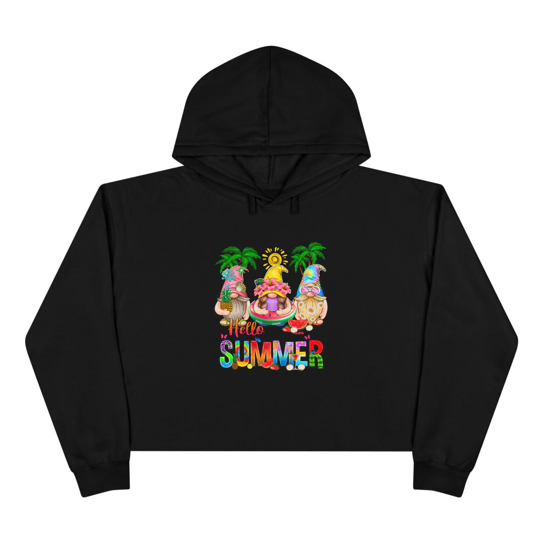 Summer Gnomes - Crop Hoodie