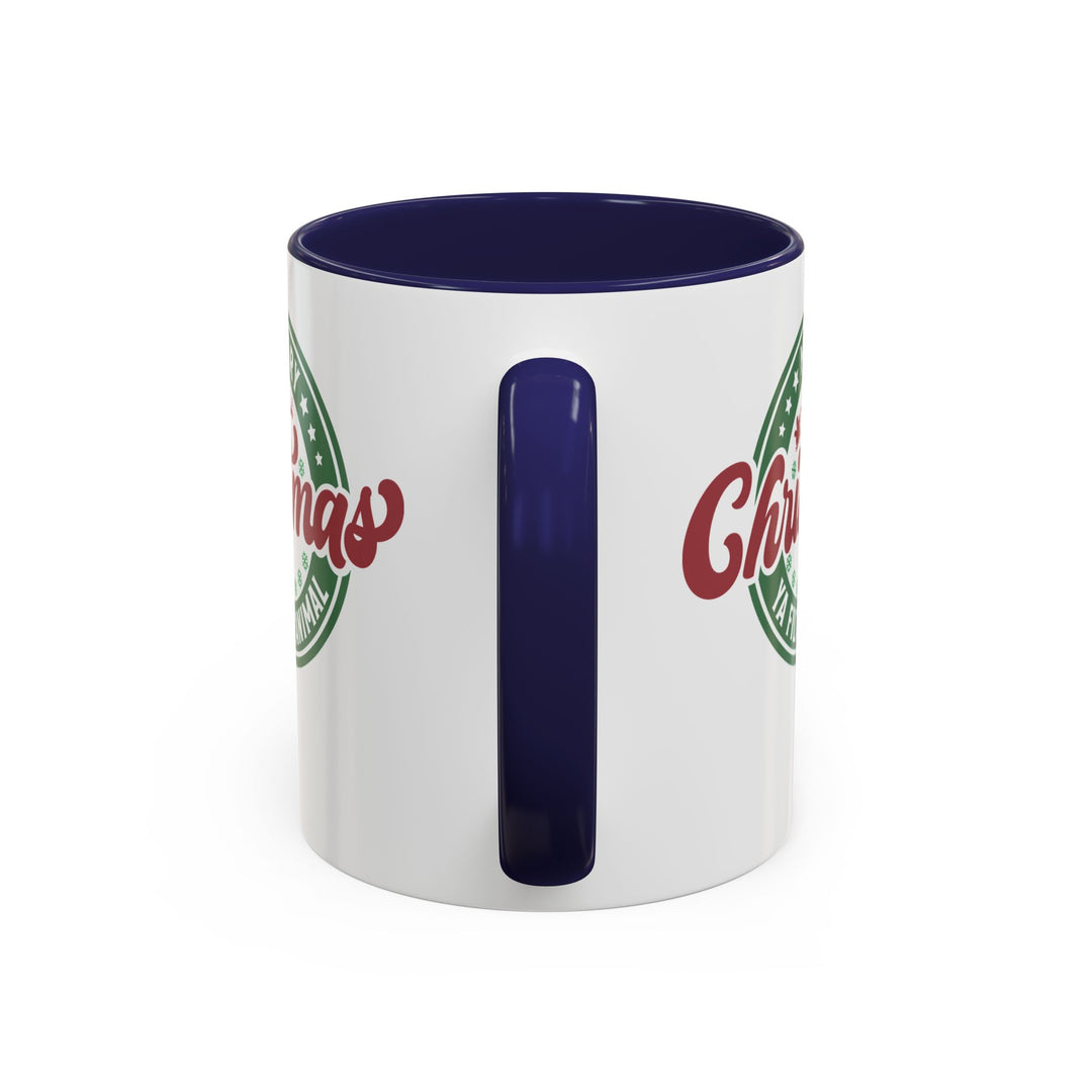 Merry Christmas Ya Filthy Animal - Accent Coffee Mug (11, 15oz)