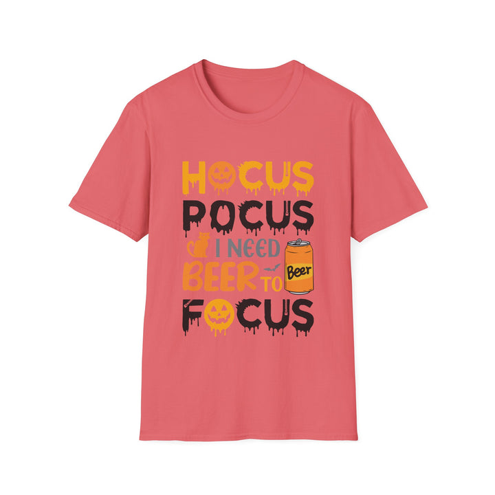 Hocus Pocus I Need A Beer To Focus - Unisex Softstyle T-Shirt