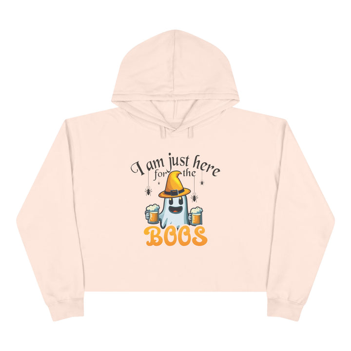 I'm Just Here For The Boos - Crop Hoodie