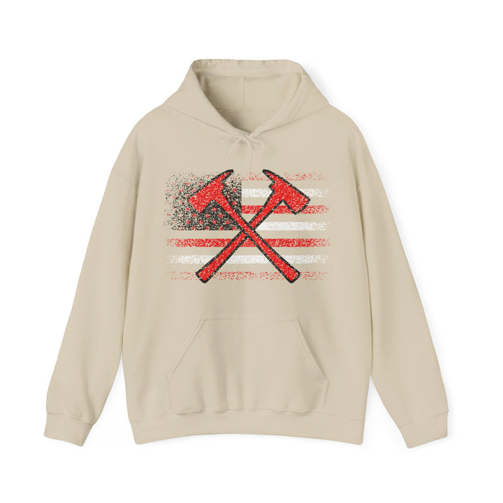 Firefighter American Flag - Unisex Heavy Blend™ Hooded Sweatshirt