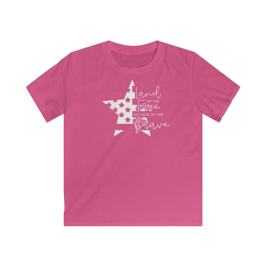 Land Of The Free - Kids Softstyle Tee