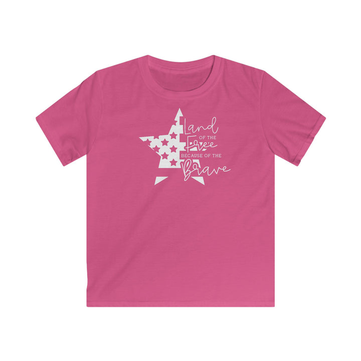 Land Of The Free - Kids Softstyle Tee