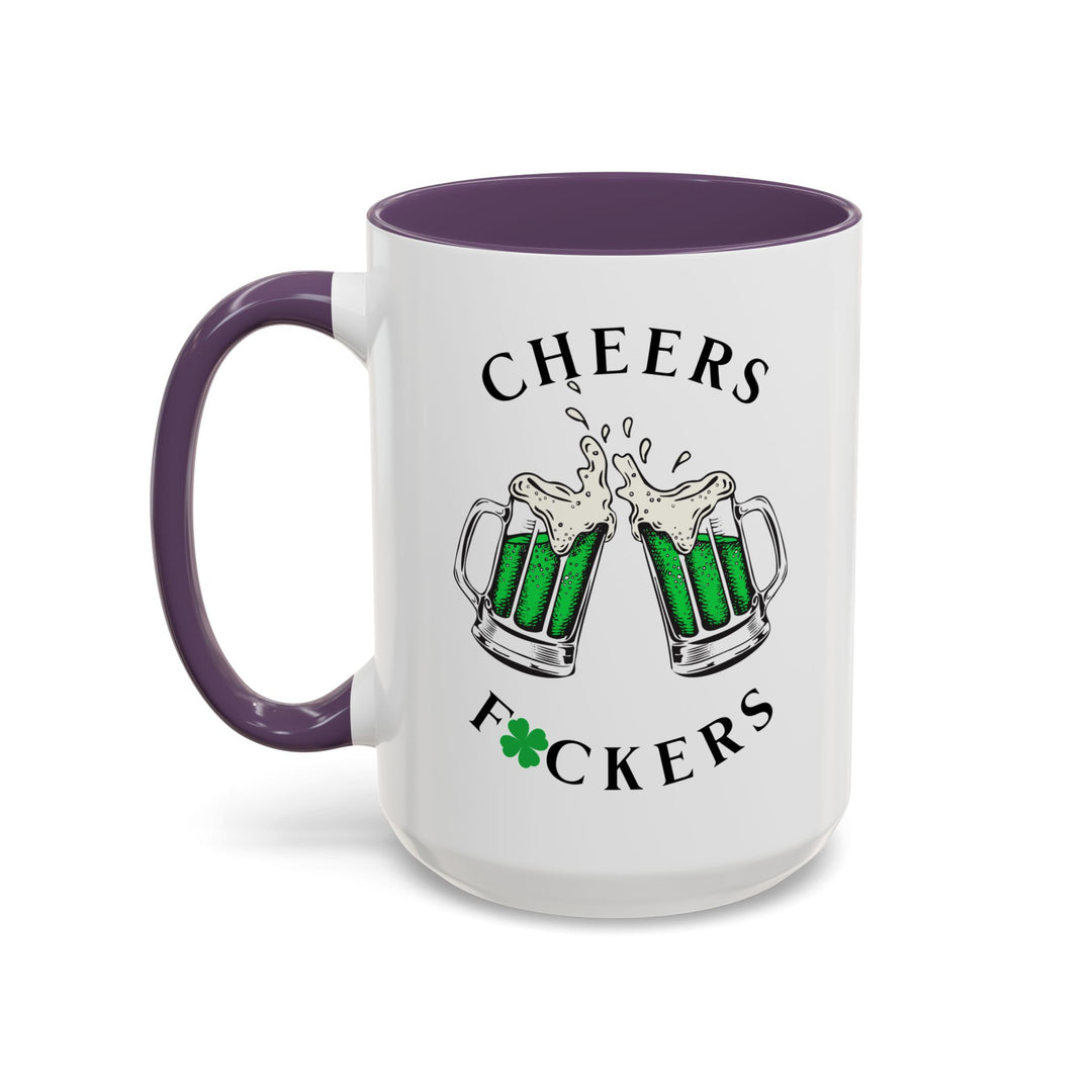Cheers F*ckers - Accent Coffee Mug (11, 15oz)
