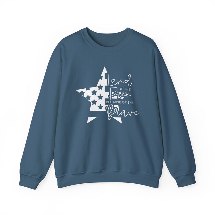 Land Of The Free - Unisex Heavy Blend™ Crewneck Sweatshirt
