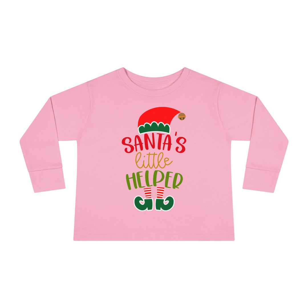 Santa's Little Helper - Toddler Long Sleeve Tee