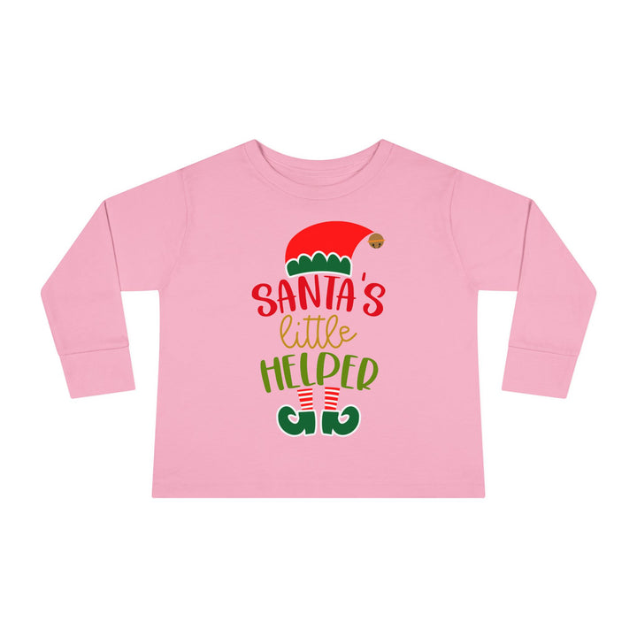 Santa's Little Helper - Toddler Long Sleeve Tee