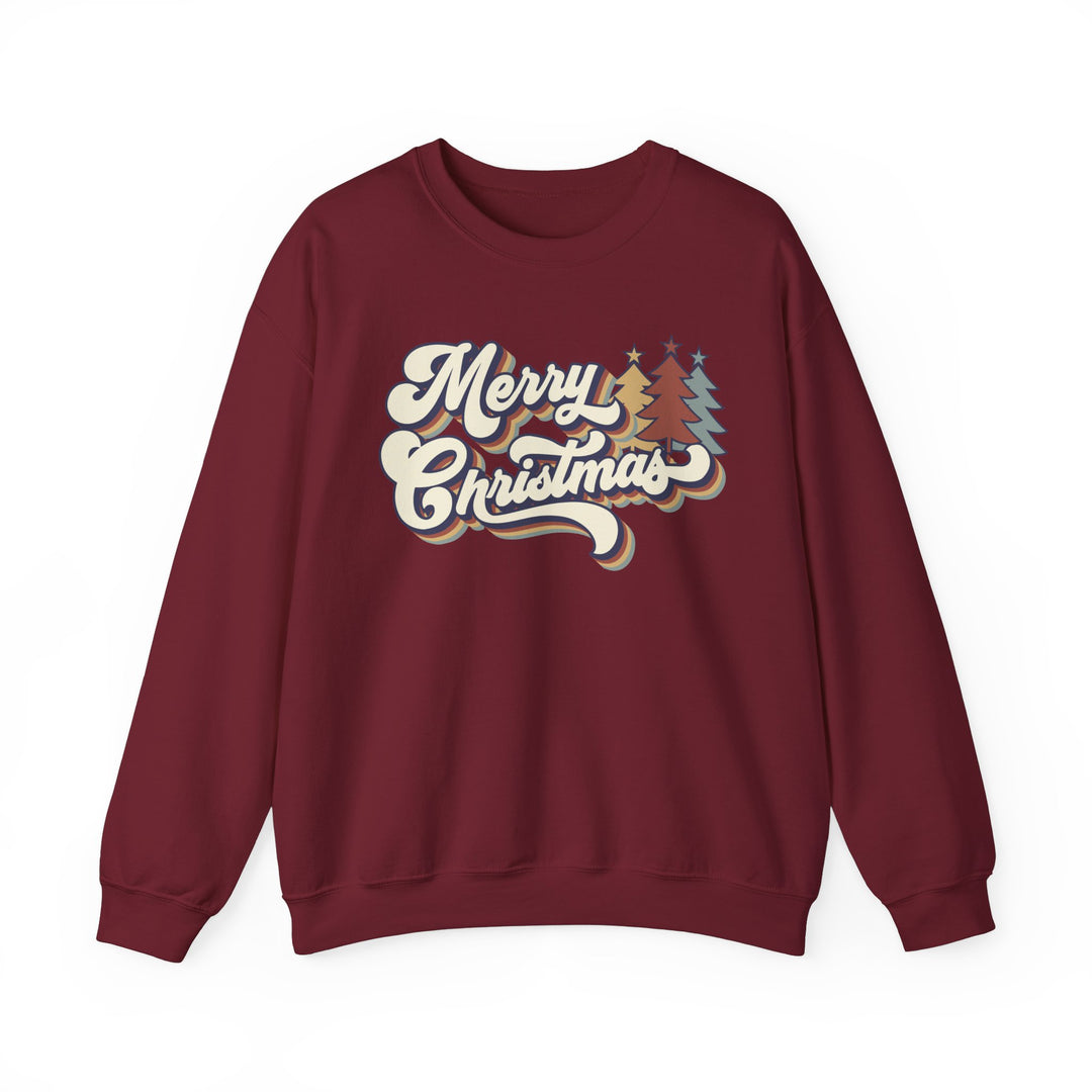 Retro Merry Christmas - Unisex Heavy Blend™ Crewneck Sweatshirt